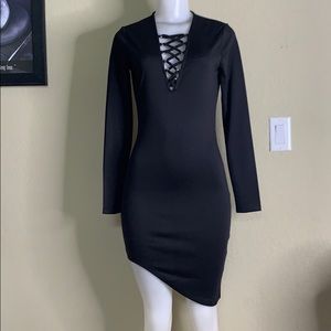 Angled Mini Dress
